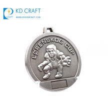 Fabricante personalizado metal personalizado campeonato mundial de artes marciales premio medalla de plata